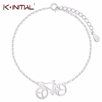 Kinitial, 1 шт., 925 пробы, серебряный, музыкальный символ, браслеты для женщин, CZ кристалл, музыкальная нота, браслет, модное ювелирное изделие, манжета, браслет