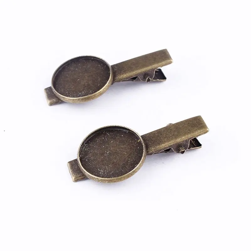 Подгонка 18 мм длина заколки для волос 41 античные бронзовые подвески оправа