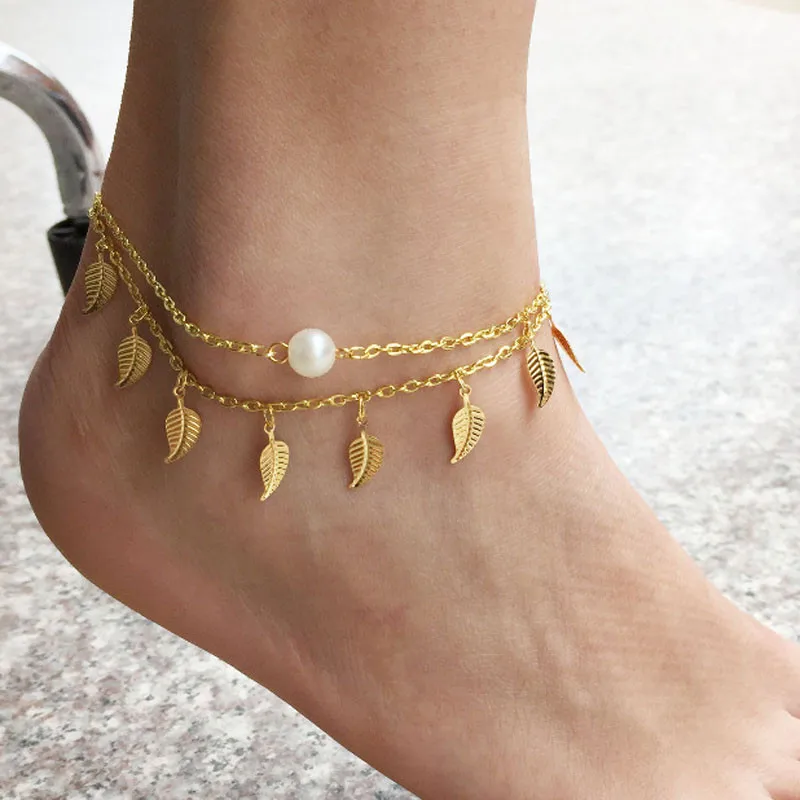 Boho оригинальный браслет на щиколотке стильный богемный цепочка для ног женские