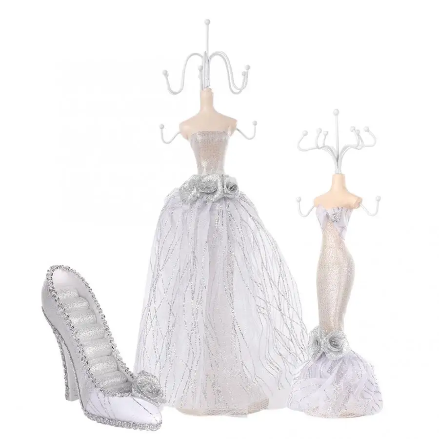 Органайзер для дисплея ювелирных изделий Манекен платье серьги на высоком