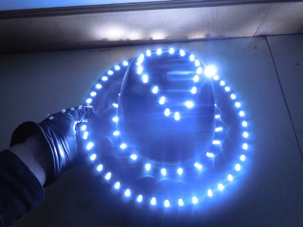 Светодио дный доставка светодиодный головной убор с подсветкой светящийся