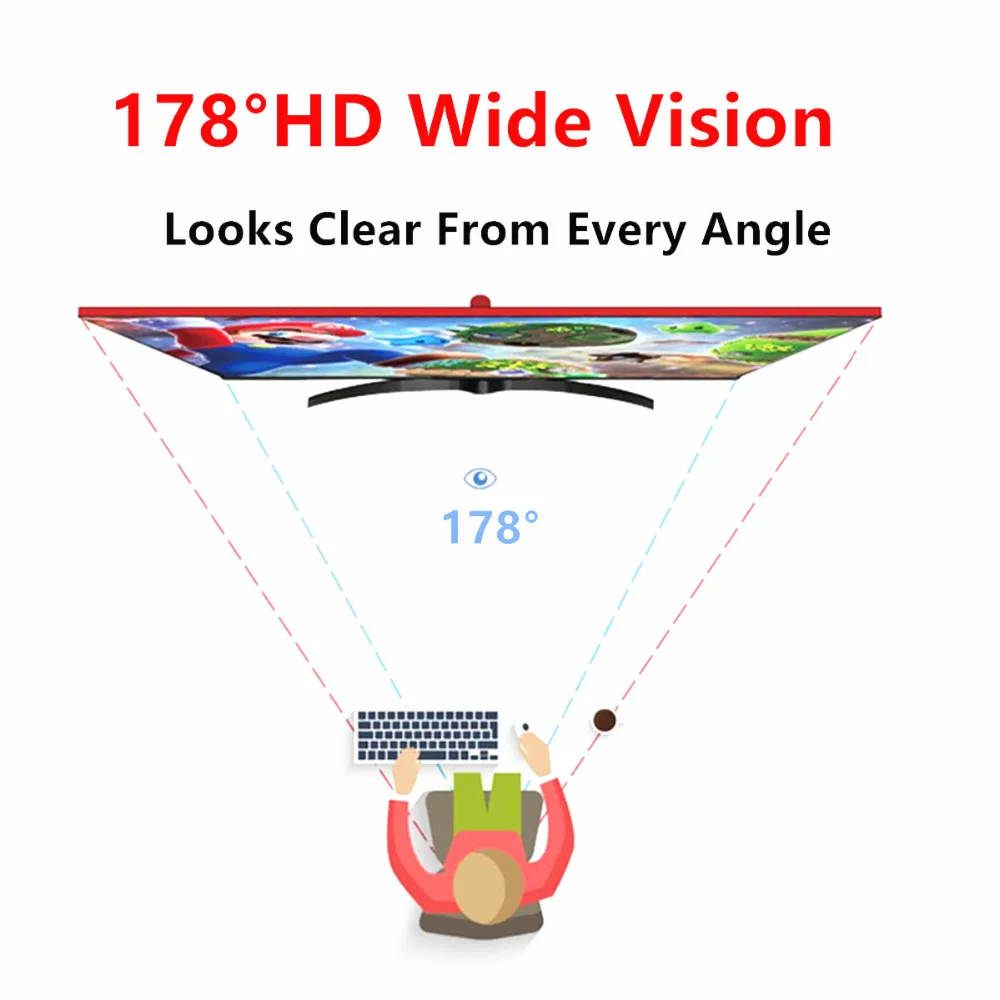 Wearson WS270 2K 27 дюймов 144 Гц 2560*1440 ЖК дисплей игровой монитор 1 мс Freesync HDMI DP DVI аудио