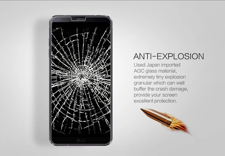 Закаленное стекло Nillkin для LG G6 9H + Pro защитная пленка экрана с защитой от царапин