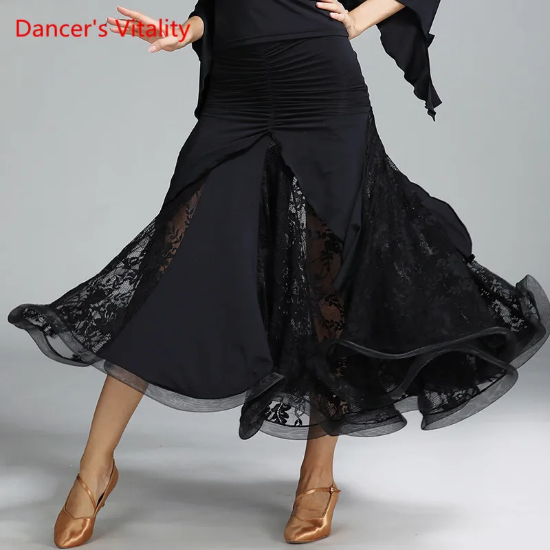 2017 новое поступление танцевальная юбка для бальных танцев перевернутая пряжа