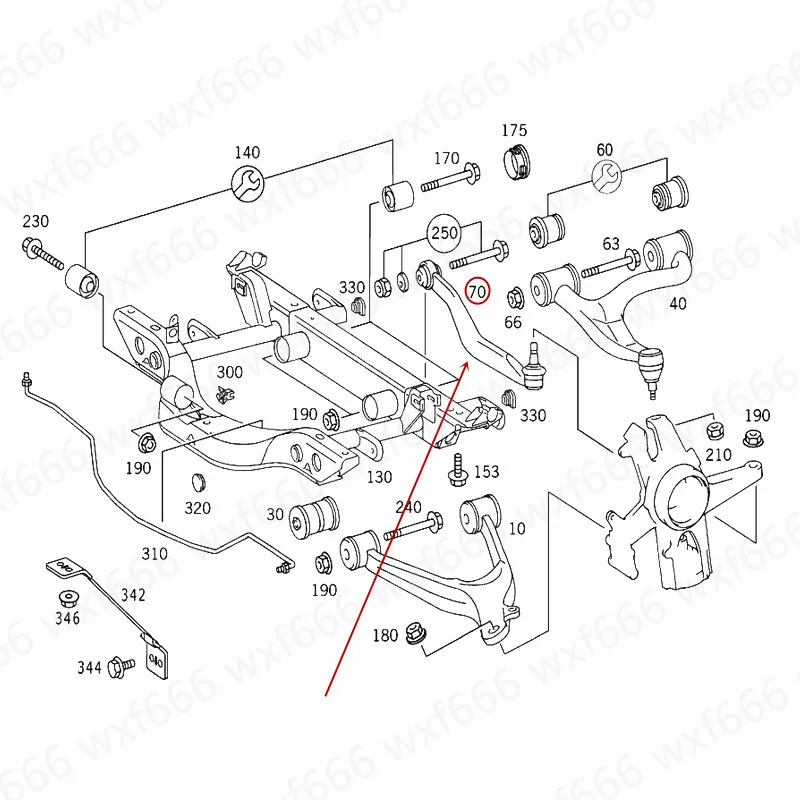 Рычаг заднего моста задняя подвеска поворотный рычаг ML350mer ced es-ne nzML500 рулевая тяга