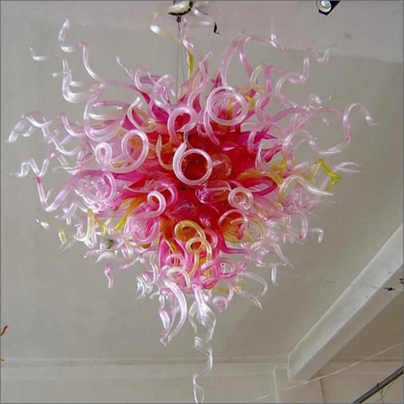 

Free Air Shipping Staircase Hot Sale New Arrival Warranty Colorful Hot Sale Hand Blown Glass Chandelier for Hotel Home