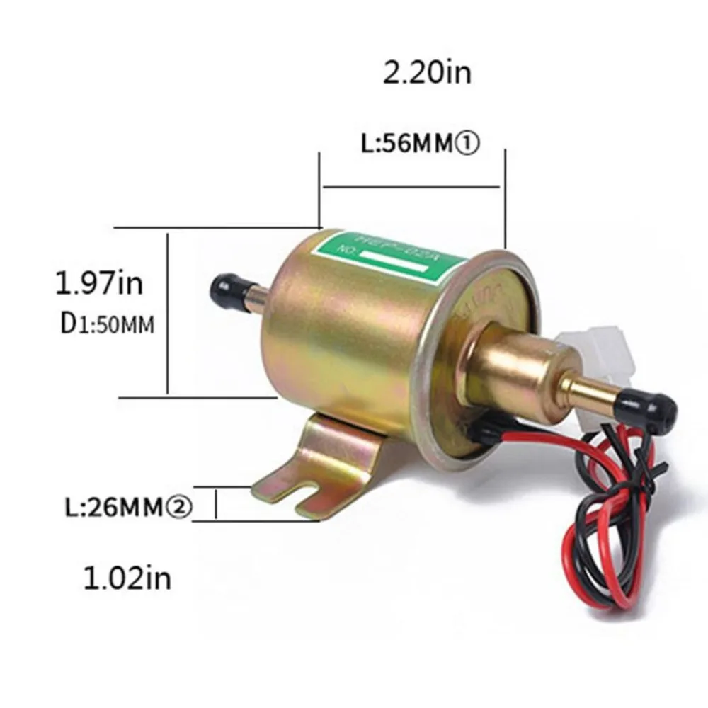 HEP 02A 12V/24V Электронный Топливный насос мульти функциональный топливный прочный
