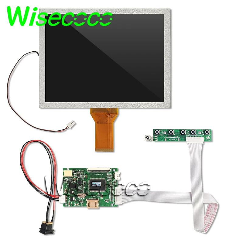 8 дюймов для планшетов, lcd-экран 800x600 Высокое Разрешение HDMI VGA AV плата LVDS для Raspberry Pi автомобильный dvd проекция AT080TN52 v.1