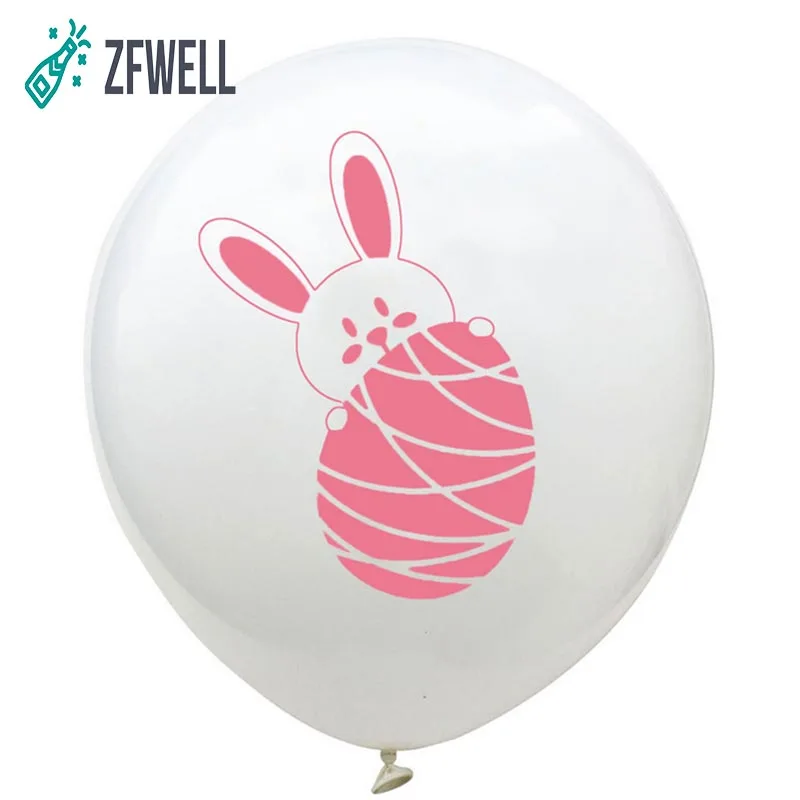 ZFWELL12pz/lotEaster 12 дюймов розовый синий желтый мультфильм кролик латексный воздушный