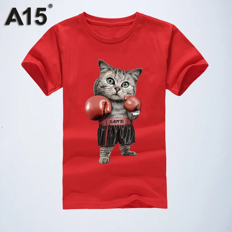 T0159Red Крутая футболка, Забавные футболки для мальчиков и девочек, одежда для мальчиков, хлопковая футболка, детские летние футболки с короткими рукавами для 6, 8, 10, 12, 14 лет, A15 - Цвет: T0159Red