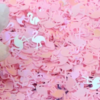 10g flamingo shape glitter sequins for crafts diy sewing paillettes nails arts manicure sequin wedding christmas decor confetti