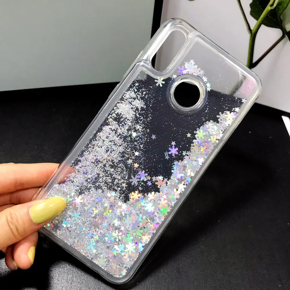 Блестящие чехлы с жидкостью для Xiaomi Redmi Note 7 Чехол qiccksand Star силиконовый мягкий