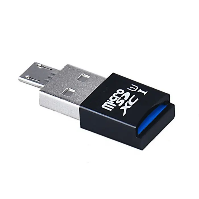 

Zihan Mini Size USB 3.0 to Micro SD SDXC TF Card Reader with Micro USB 5pin OTG Adapter for Cell Phone Tablet