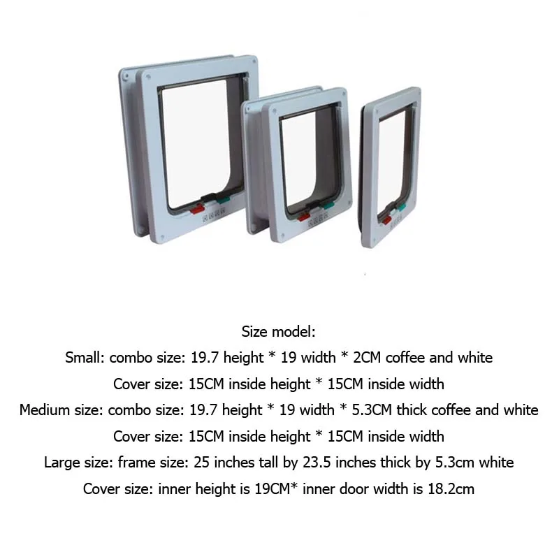 4 способа безопасная Автоматическая Запираемая для кошек дверь собак ворота