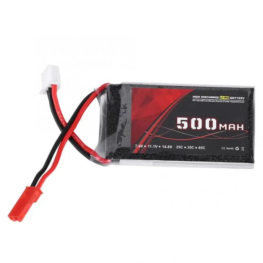 7.4V 500mAh/900mAh/1100mAh/1500mAh 25C JST Plug Lithium Battery for RC Airplane Car Robot Industrial Lighting Toy | Игрушки и хобби