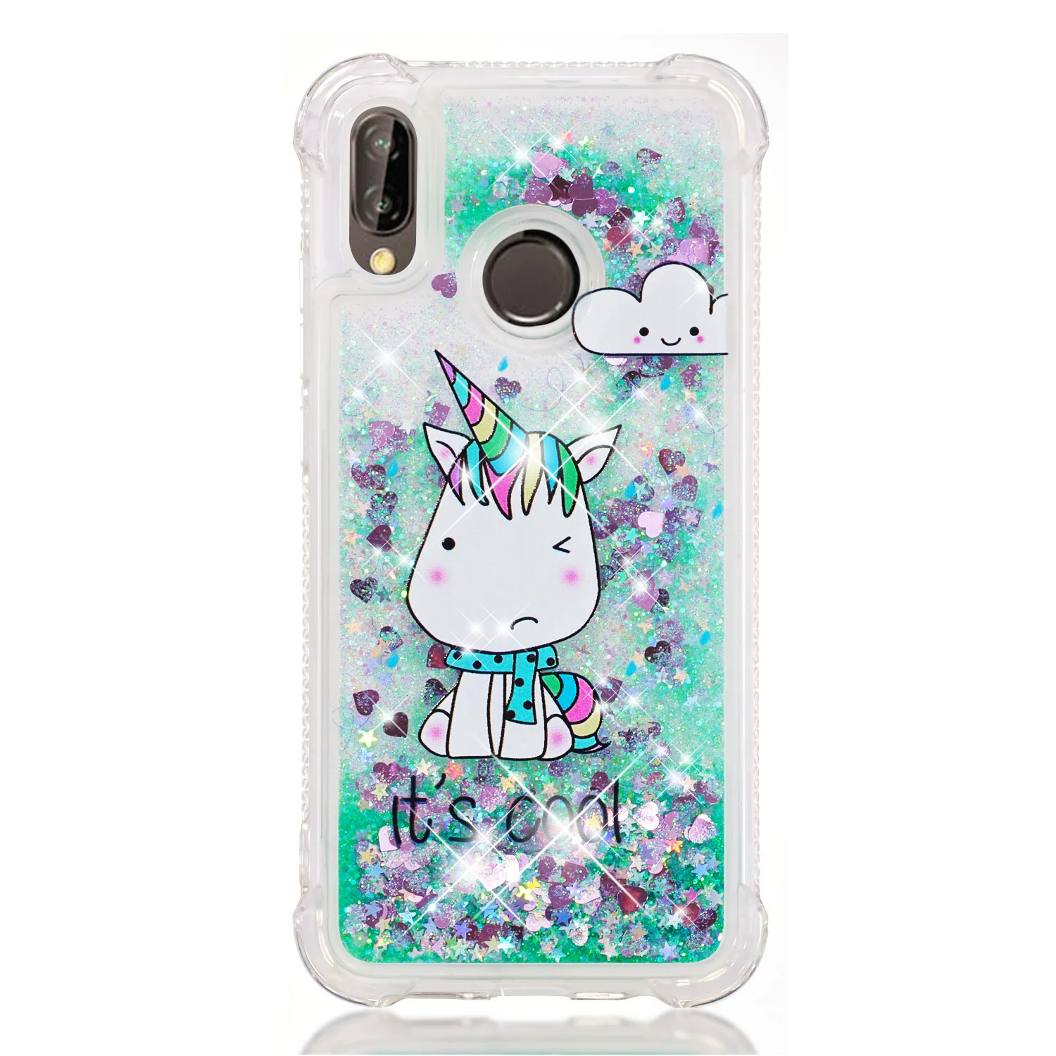 Плотный чехол для huawei P20 Lite Nova 3E ANE-LX1 ANE-L21 ANE-L01 блеск динамичный, жидкий песок силиконовый чехол для задней панели мобильного телефона из термопластика чехол - Цвет: A9