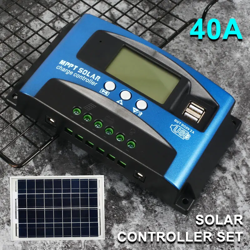 Солнечная панель зарядное устройство контроллер заряда ШИМ Солнечный