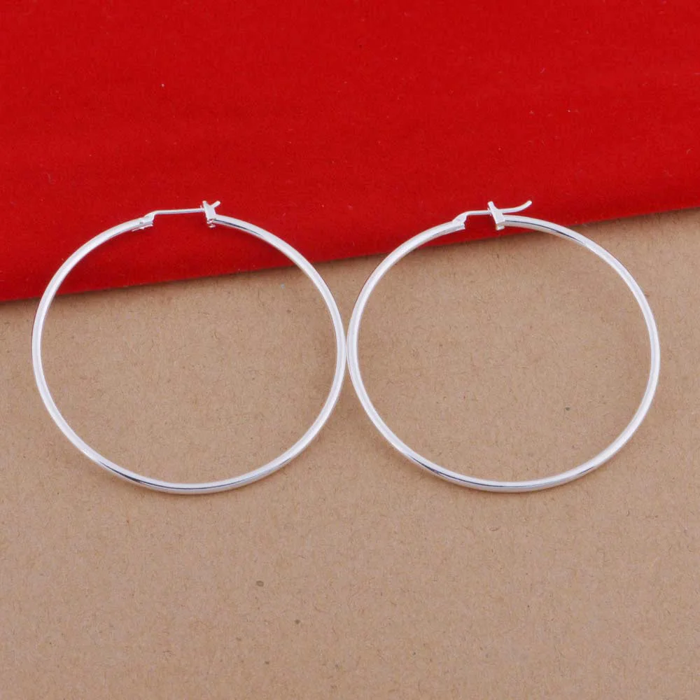 Hoop Earrings fashion Diameter 5cm round earrings style ladies party wedding jewelry new design | Украшения и аксессуары