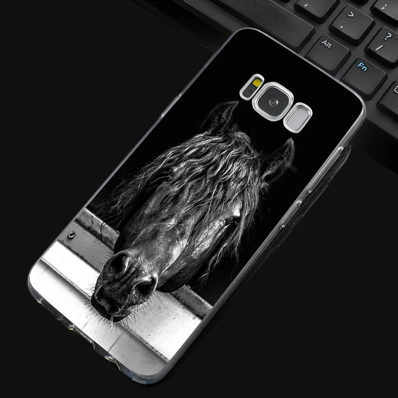 DREAMFOX N055 лошадь Мягкий ТПУ силиконовый чехол для samsung Galaxy Note S 3 4 5 6 7 8 9 Edge Plus Grand Prime |