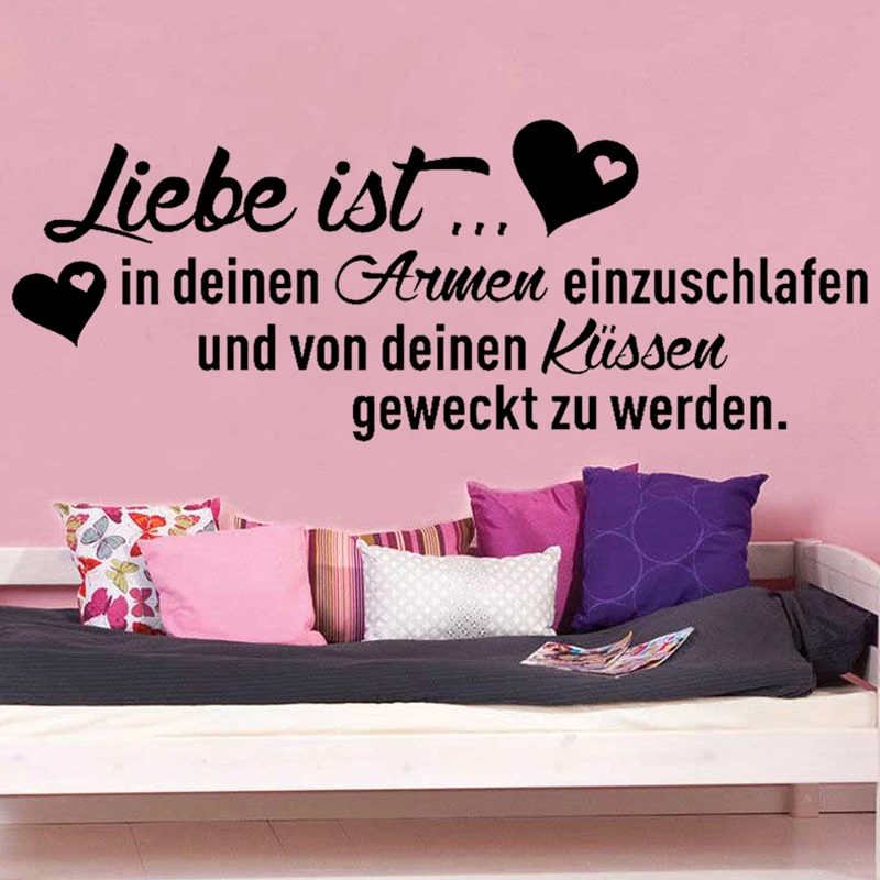 Наклейки Liebe Ist In Deinen Armen Einzuschlafen виниловая наклейка на стену декор для стены Декор