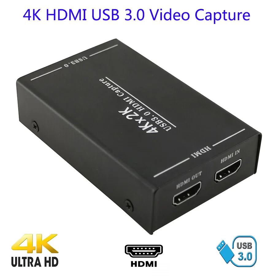 4 K HDMI к USB3.0 игра Карта видеозахвата 1080 P 60fps с функцией видеозаписи ключ записи