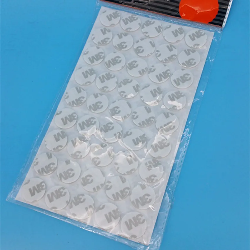 

Plastic White Round Base With Strong Adhesive Foam Tape Sticker Holder For POP Display Sign Poster In Store Dia. 1.9cm 10 bags
