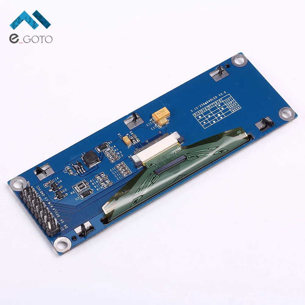 Желтый Цвет 3.12 &quot3.12 дюйма OLED Дисплей модуль 256x64 SPI общаться ssd1322 для Arduino/STM32/ 51|module