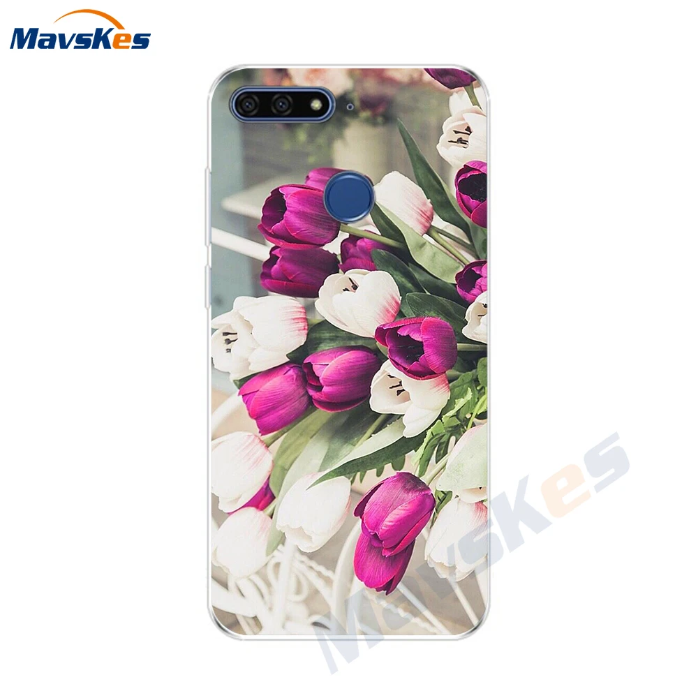 39 Для huawei Honor 7C чехол 5," Мягкий ТПУ силиконовый бампер на Honor 7C чехол s для huawei Honor 7C AUM-L41 чехол для телефона задняя крышка - Цвет: 39
