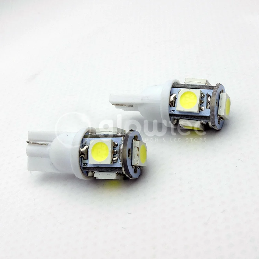Оптовая продажа 10 шт. T10 5SMD 5050 LED 12V автомобильный светодиодный светильник