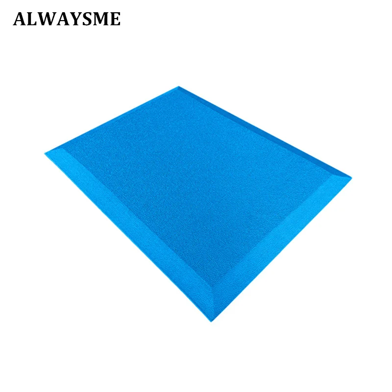 ALWAYSME, стоячий стол, коврик против усталости, нескользящий, комфортный, водонепроницаемый, для кухни, коврик для ванной, спальни, Анти-усталость, коврик - Цвет: 60X45CM Blue