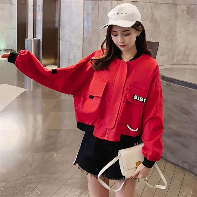 2019 Flight white black bomber jacket women and women's coat clothes ladies Short cardigan jacketHC070 | Женская одежда