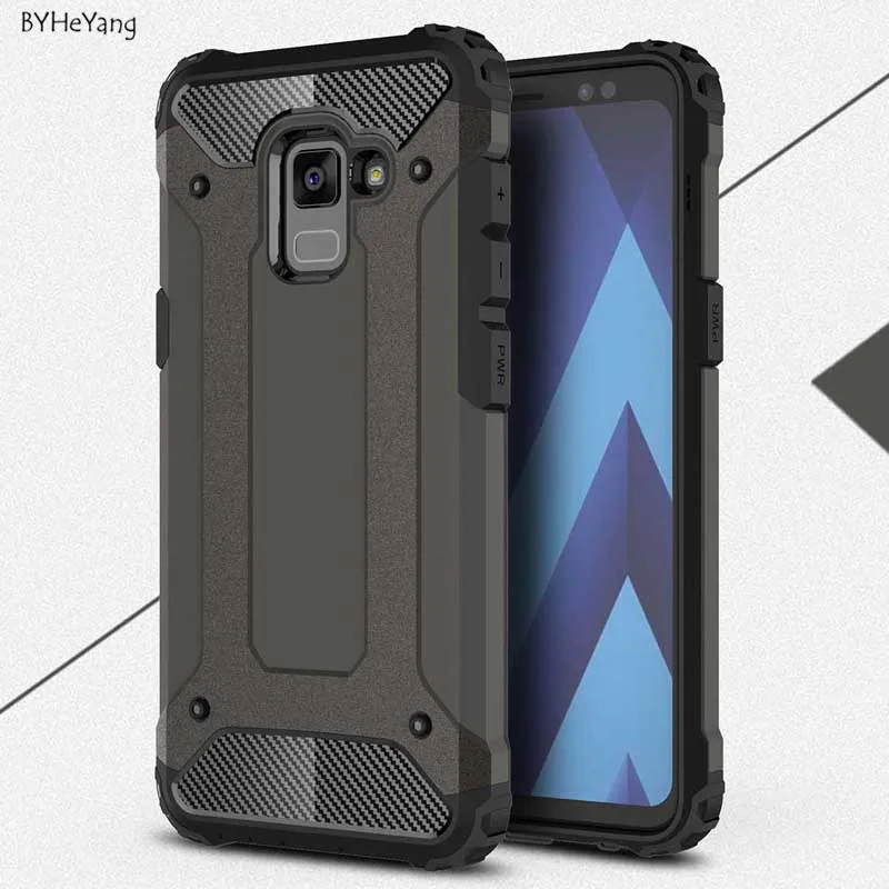 Чехол BYHeYang для Samsung Galaxy A8 2018 силиконовый противоударный тонкий жесткий