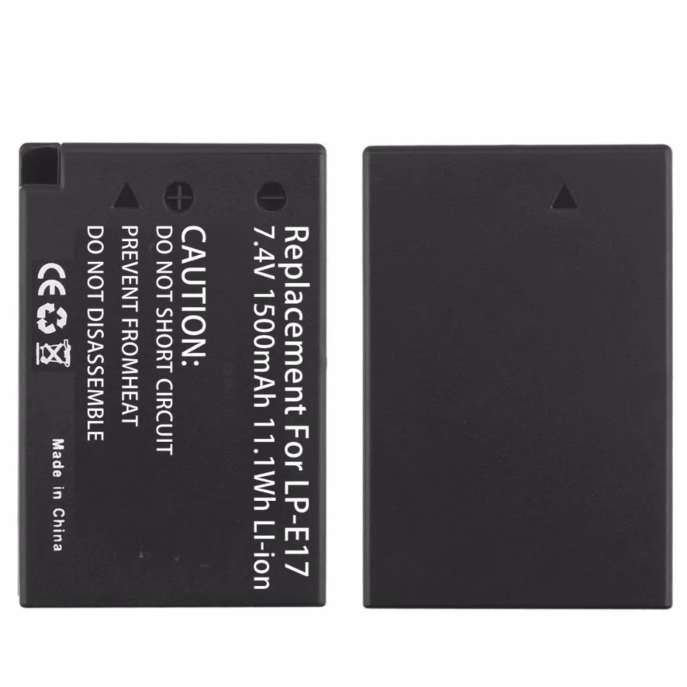 1500 мАч LP-E17 LPE17 LP E17 Перезаряжаемые Камера Аккумуляторы для Canon EOS M3 M5 750D 760D T6i T6s 8000D