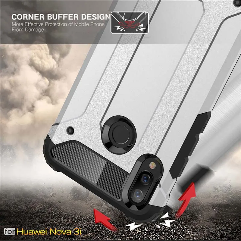 Beworlder Armor Чехлы для Huawei Nova 3i 2S чехол TPU + PC противоударный двойной протектор Мягкий