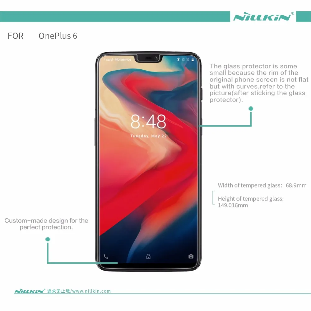 Oneplus 6 стеклянная пленка Nillkin H + PRO 2.5D защита для экрана Защитное стекло oneplus