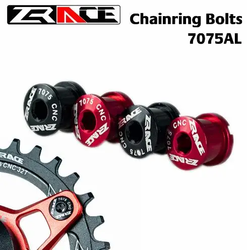 Zracing 4 шт болты для горного велосипеда 7075 алюминиевый сплав с ЧПУ винты цепного