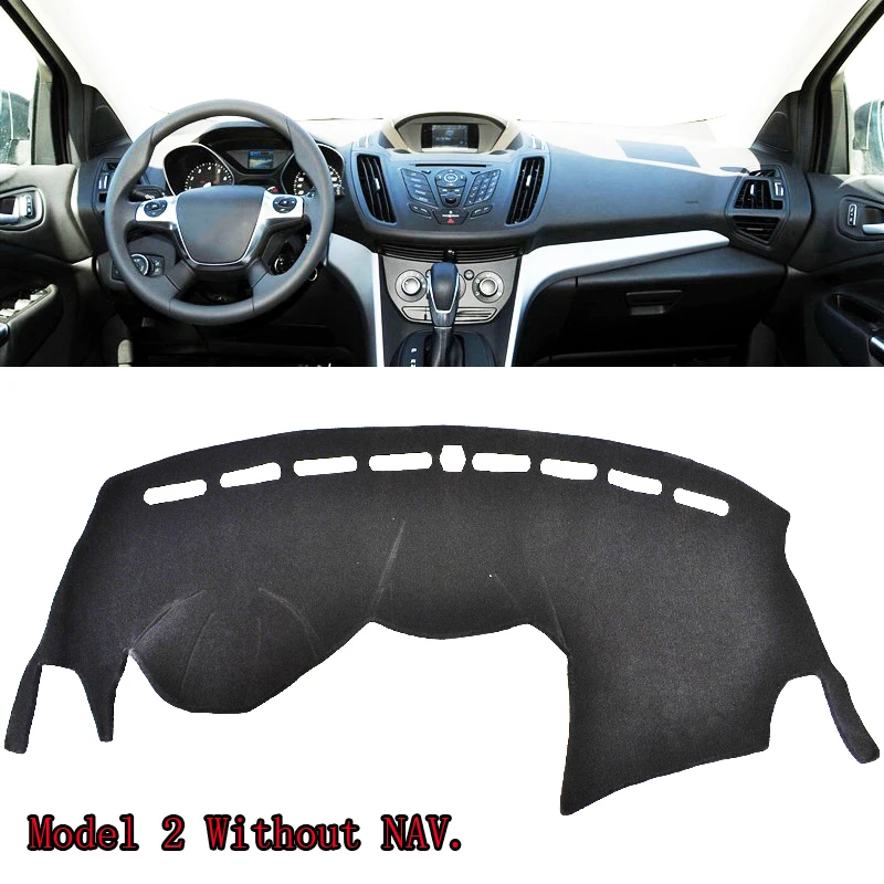Xukey для Ford Escape MK3 Kuga MK2 2013- коврик для приборной панели, Накладка для приборной панели, защита от солнца, Накладка для приборной панели, ковер - Название цвета: Белый
