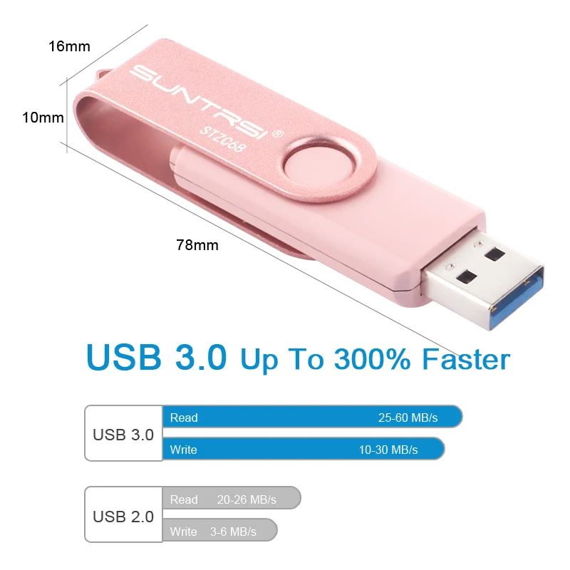 Suntrsi флэш-накопитель USB OTG High Speed 3 0 внешних накопителей для Android флешки