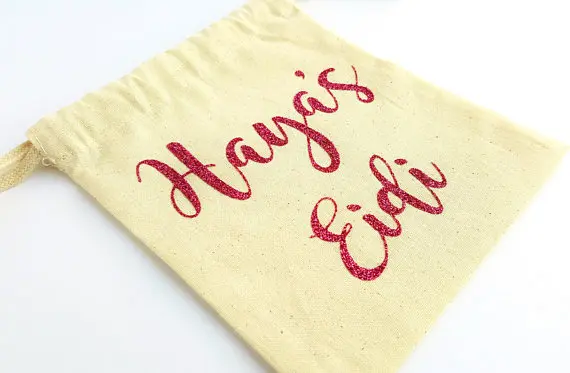 Индивидуальные имена Eid Mubarak набор от похмелья ювелирные изделия сумочки Eidi для