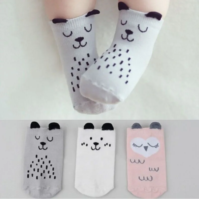 Calcetines informales de algod&oacute;n con dibujos de animales para mujer, medias divertidas, regalo de Navidad, Corea-3