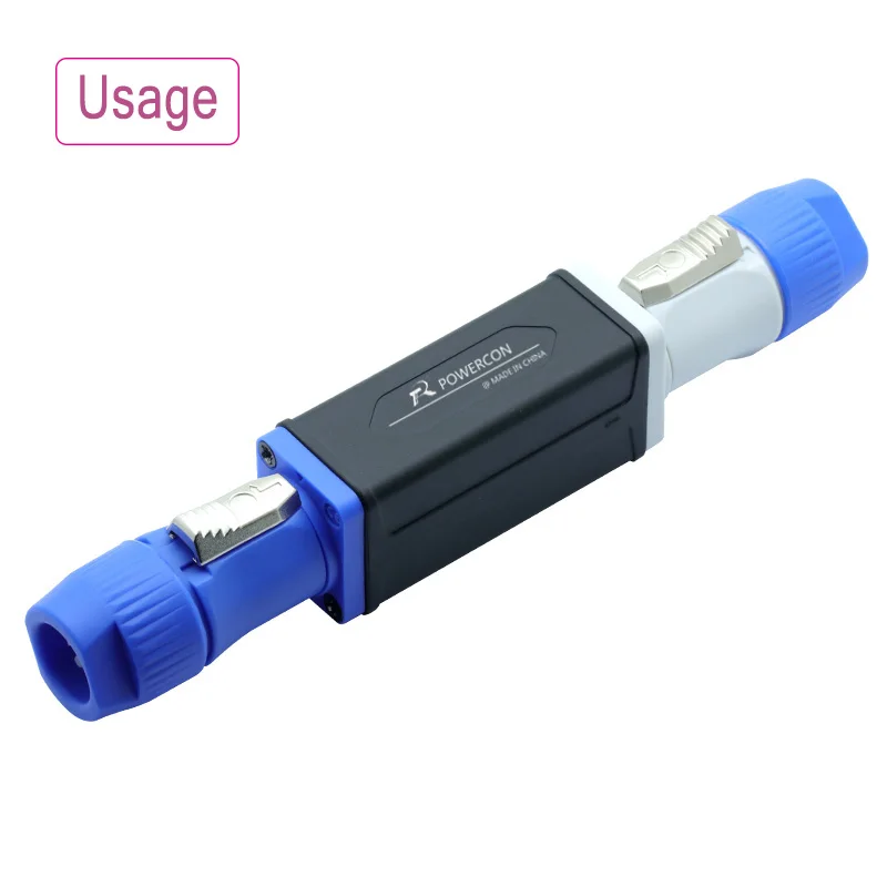 100 шт./лот 3 Pin Мощность Con муфта 20A/250V светодиодный AC переходник удлинитель для