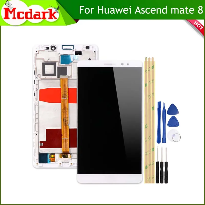 ЖК-дисплей с сенсорным экраном и рамкой для Huawei Ascend Mate 8 дигитайзер в сборе MT8 +