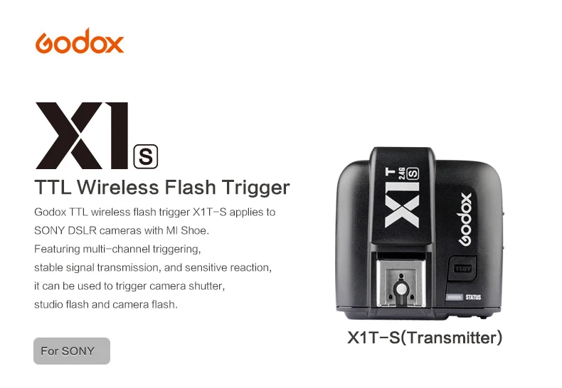 Godox TT685 TT685S 2 4G HSS TTL вспышка для камеры Speedlite sony w/XT1-S передатчик с бесплатным