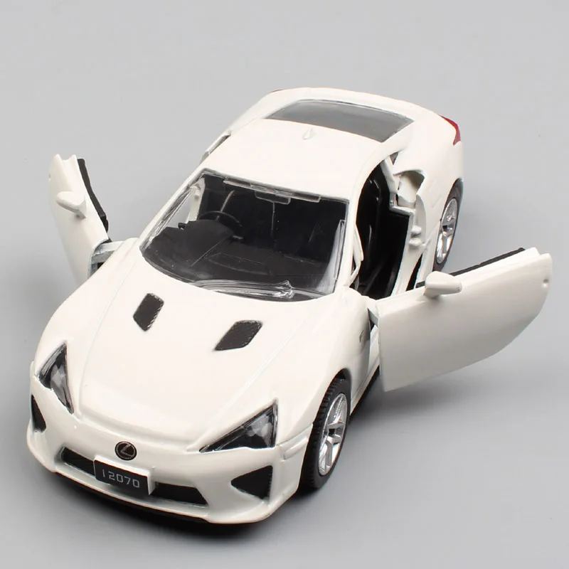 1/36 масштабный маленький автомобиль Тойота Лексус LFA оттягивающийся суперкар Спортивное купе литье под давлением Модель автомобиля игрушки для детей миниатюры