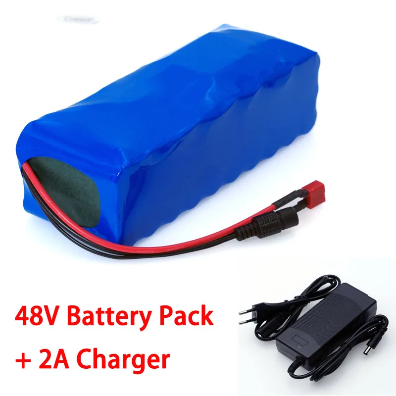 48V 12ah литиевая батарея 48v 12ah Электрический велосипед батарейный блок с 54,6 V 2A зарядное устройство для 500 Вт 750 Вт 1000 Вт мотор