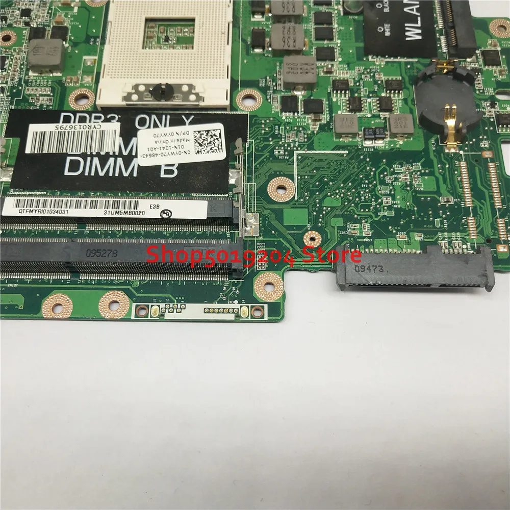 Материнская плата для ноутбука Dell Inspiron 1764 DAUM3BMB6E0 YTGF3 HM55 31UM5MB0020 материнская CN-0YWY70
