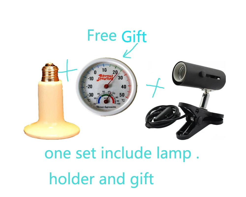 Металлический зажим на Террариум керамический держатель лампы