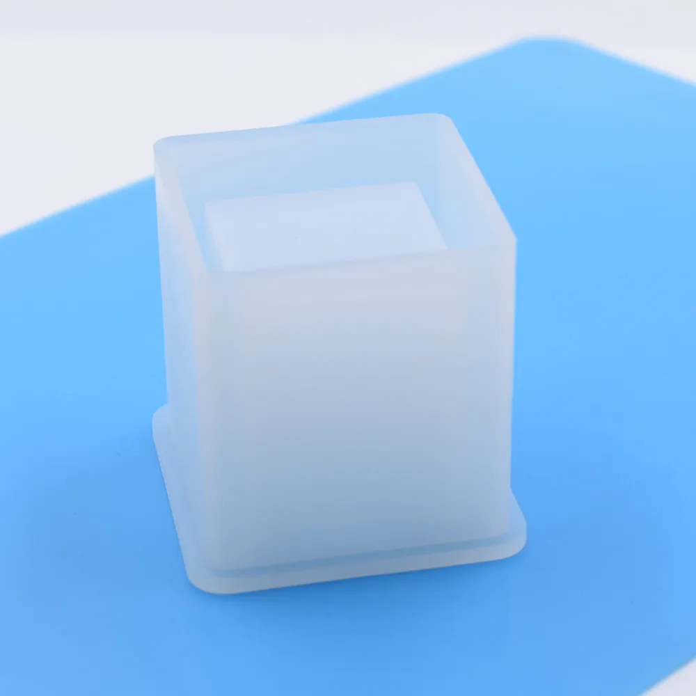 square shape SNASAN ручка контейнер коробка для хранения силиконовая форма для изготовления ювелирных изделий Смола силиконовая форма инструмент DIY УФ формы для эпоксидной смолы декоративные - Цвет: square shape