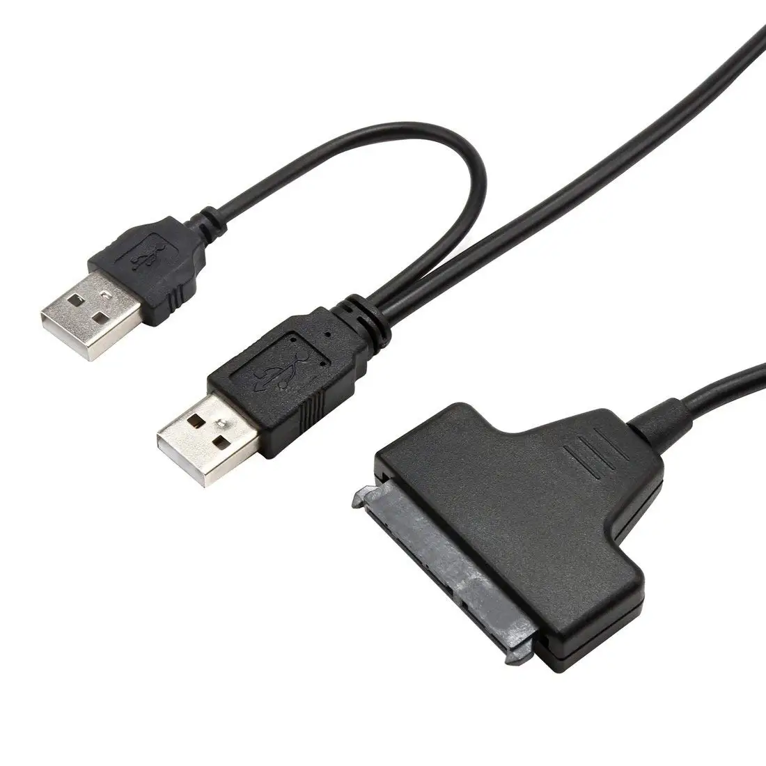 Кабель адаптер USB 2 0 для жесткого диска 5 дюйма SATA 7 + 15 Pin|Компьютерные кабели и