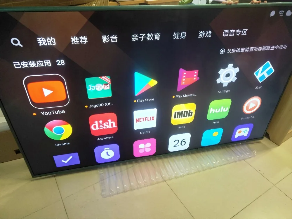 Xiaomi tv 4 55 дюймов 4K HDR Smart 4,9 мм ультратонкий Телевизор 2 ГБ+ 8 Гб английский интерфейс голосовой пульт дистанционного управления Поддержка Dolby DTS
